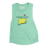 Connecticut Golf Women's Flowey Scoopneck Muscle Tank-Allegiant Goods Co. Vintage Sports Apparel