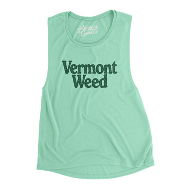 Vermont Weed Women's Flowey Scoopneck Muscle Tank-Allegiant Goods Co. Vintage Sports Apparel