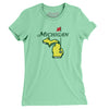 Michigan Golf Women's T-Shirt-Mint-Allegiant Goods Co. Vintage Sports Apparel