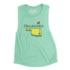 Oklahoma Golf Women's Flowey Scoopneck Muscle Tank-Mint-Allegiant Goods Co. Vintage Sports Apparel