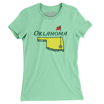 Oklahoma Golf Women's T-Shirt-Mint-Allegiant Goods Co. Vintage Sports Apparel