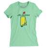 Alabama Golf Women's T-Shirt-Mint-Allegiant Goods Co. Vintage Sports Apparel