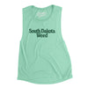 South Dakota Weed Women's Flowey Scoopneck Muscle Tank-Mint-Allegiant Goods Co. Vintage Sports Apparel