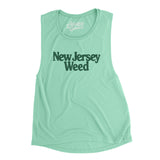 New Jersey Weed Women's Flowey Scoopneck Muscle Tank-Allegiant Goods Co. Vintage Sports Apparel