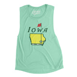 Iowa Golf Women's Flowey Scoopneck Muscle Tank-Allegiant Goods Co. Vintage Sports Apparel