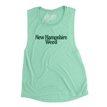 New Hampshire Weed Women's Flowey Scoopneck Muscle Tank-Allegiant Goods Co. Vintage Sports Apparel