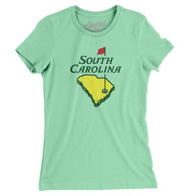 South Carolina Golf Women's T-Shirt-Mint-Allegiant Goods Co. Vintage Sports Apparel