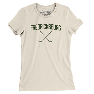 Fredericksburg Golf Women's T-Shirt-Natural-Allegiant Goods Co. Vintage Sports Apparel