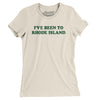 I've Been To Rhode Island Women's T-Shirt-Natural-Allegiant Goods Co. Vintage Sports Apparel