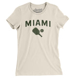 Miami Pickleball Women's T-Shirt-Natural-Allegiant Goods Co. Vintage Sports Apparel