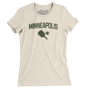 Minneapolis Pickleball Women's T-Shirt-Natural-Allegiant Goods Co. Vintage Sports Apparel