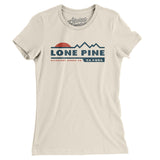 Lone Pine Mountain Sunset Women's T-Shirt-Natural-Allegiant Goods Co. Vintage Sports Apparel