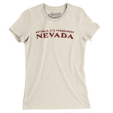Actually It's Pronounced Nevada Women's T-Shirt-Natural-Allegiant Goods Co. Vintage Sports Apparel