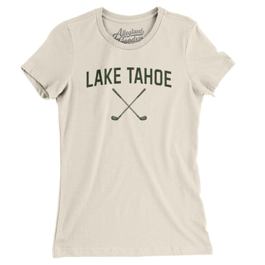 Lake Tahoe Golf Women's T-Shirt-Natural-Allegiant Goods Co. Vintage Sports Apparel