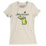 Michigan Golf Women's T-Shirt-Allegiant Goods Co. Vintage Sports Apparel