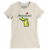 Michigan Golf Women's T-Shirt-Natural-Allegiant Goods Co. Vintage Sports Apparel