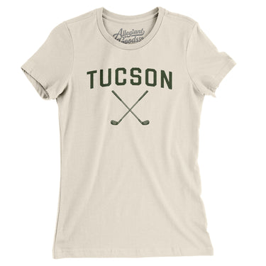 Tucson Golf Women's T-Shirt-Natural-Allegiant Goods Co. Vintage Sports Apparel