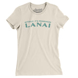 Actually It's Pronounced Lanai Women's T-Shirt-Natural-Allegiant Goods Co. Vintage Sports Apparel