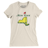 New York Golf Women's T-Shirt-Natural-Allegiant Goods Co. Vintage Sports Apparel