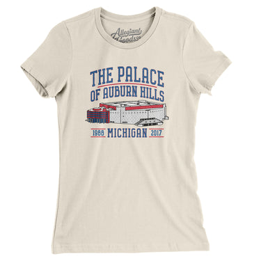 The Palace Of Auburn Hills Women's T-Shirt-Allegiant Goods Co. Vintage Sports Apparel