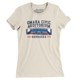 Omaha Civic Auditorium Women's T-Shirt-Allegiant Goods Co. Vintage Sports Apparel
