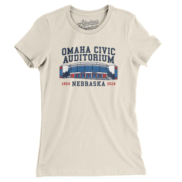 Omaha Civic Auditorium Women's T-Shirt-Allegiant Goods Co. Vintage Sports Apparel