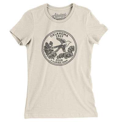 Oklahoma State Quarter Women's T-Shirt-Natural-Allegiant Goods Co. Vintage Sports Apparel