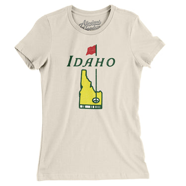 Idaho Golf Women's T-Shirt-Natural-Allegiant Goods Co. Vintage Sports Apparel