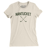 Nantucket Golf Women's T-Shirt-Natural-Allegiant Goods Co. Vintage Sports Apparel