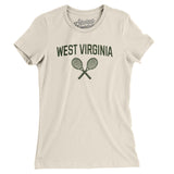West Virginia Tennis Women's T-Shirt-Natural-Allegiant Goods Co. Vintage Sports Apparel