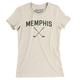 Memphis Golf Women's T-Shirt-Natural-Allegiant Goods Co. Vintage Sports Apparel