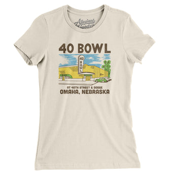 40 Bowl Omaha Women's T-Shirt-Natural-Allegiant Goods Co. Vintage Sports Apparel