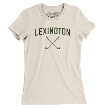Lexington Golf Women's T-Shirt-Natural-Allegiant Goods Co. Vintage Sports Apparel