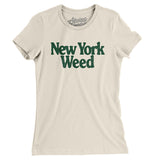 New York Weed Women's T-Shirt-Natural-Allegiant Goods Co. Vintage Sports Apparel