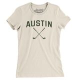 Austin Golf Women's T-Shirt-Natural-Allegiant Goods Co. Vintage Sports Apparel