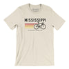 Mississippi Cycling Men/Unisex T-Shirt-Natural-Allegiant Goods Co. Vintage Sports Apparel