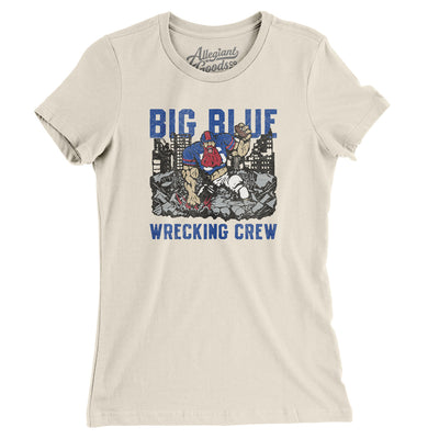 Big Blue Wrecking Crew Women's T-Shirt-Natural-Allegiant Goods Co. Vintage Sports Apparel