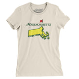 Massachusetts Golf Women's T-Shirt-Natural-Allegiant Goods Co. Vintage Sports Apparel