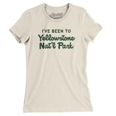 I've Been To Yellowstone National Park Women's T-Shirt-Allegiant Goods Co. Vintage Sports Apparel