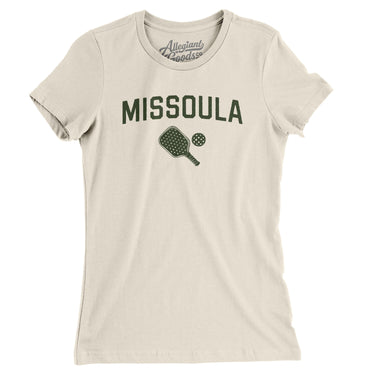 Missoula Pickleball Women's T-Shirt-Natural-Allegiant Goods Co. Vintage Sports Apparel