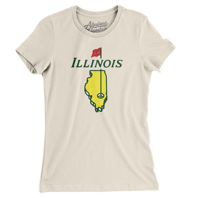 Illinois Golf Women's T-Shirt-Natural-Allegiant Goods Co. Vintage Sports Apparel