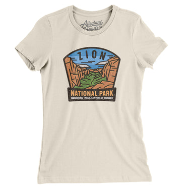 Zion National Park Badge Women's T-Shirt-Allegiant Goods Co. Vintage Sports Apparel