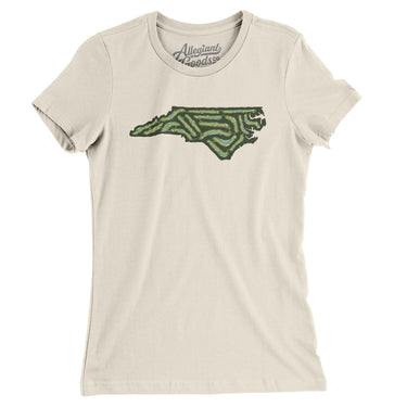 North Carolina Golf Course Women's T-Shirt-Natural-Allegiant Goods Co. Vintage Sports Apparel