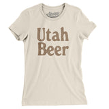 Utah Beer Women's T-Shirt-Natural-Allegiant Goods Co. Vintage Sports Apparel