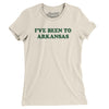 I've Been To Arkansas Women's T-Shirt-Natural-Allegiant Goods Co. Vintage Sports Apparel