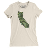 California Golf Course Women's T-Shirt-Natural-Allegiant Goods Co. Vintage Sports Apparel