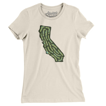 California Golf Course Women's T-Shirt-Natural-Allegiant Goods Co. Vintage Sports Apparel