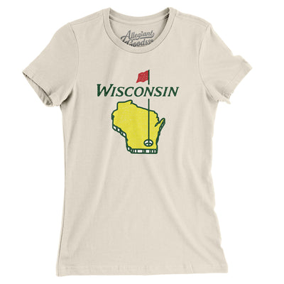 Wisconsin Golf Women's T-Shirt-Natural-Allegiant Goods Co. Vintage Sports Apparel