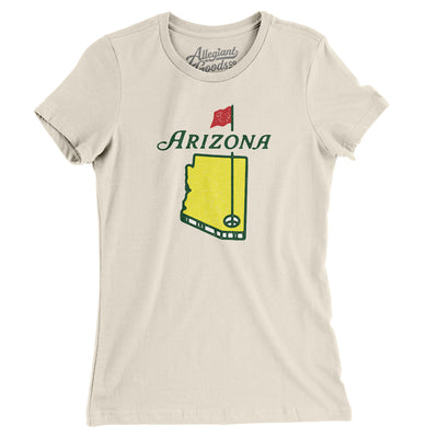 Arizona Golf Women's T-Shirt-Natural-Allegiant Goods Co. Vintage Sports Apparel