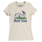 I Have A Tee Time In New York Women's T-Shirt-Natural-Allegiant Goods Co. Vintage Sports Apparel